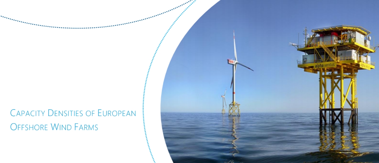 Study on capacity density of European offshore wind farms