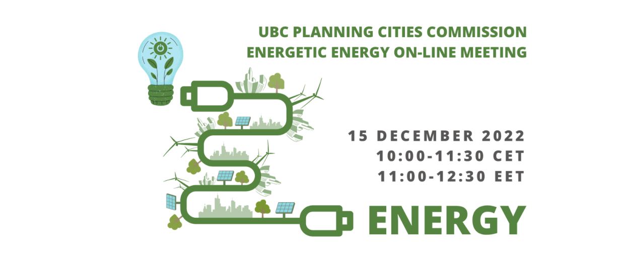 UBC Planning Cities Commission energetic ENERGY on-line meeting