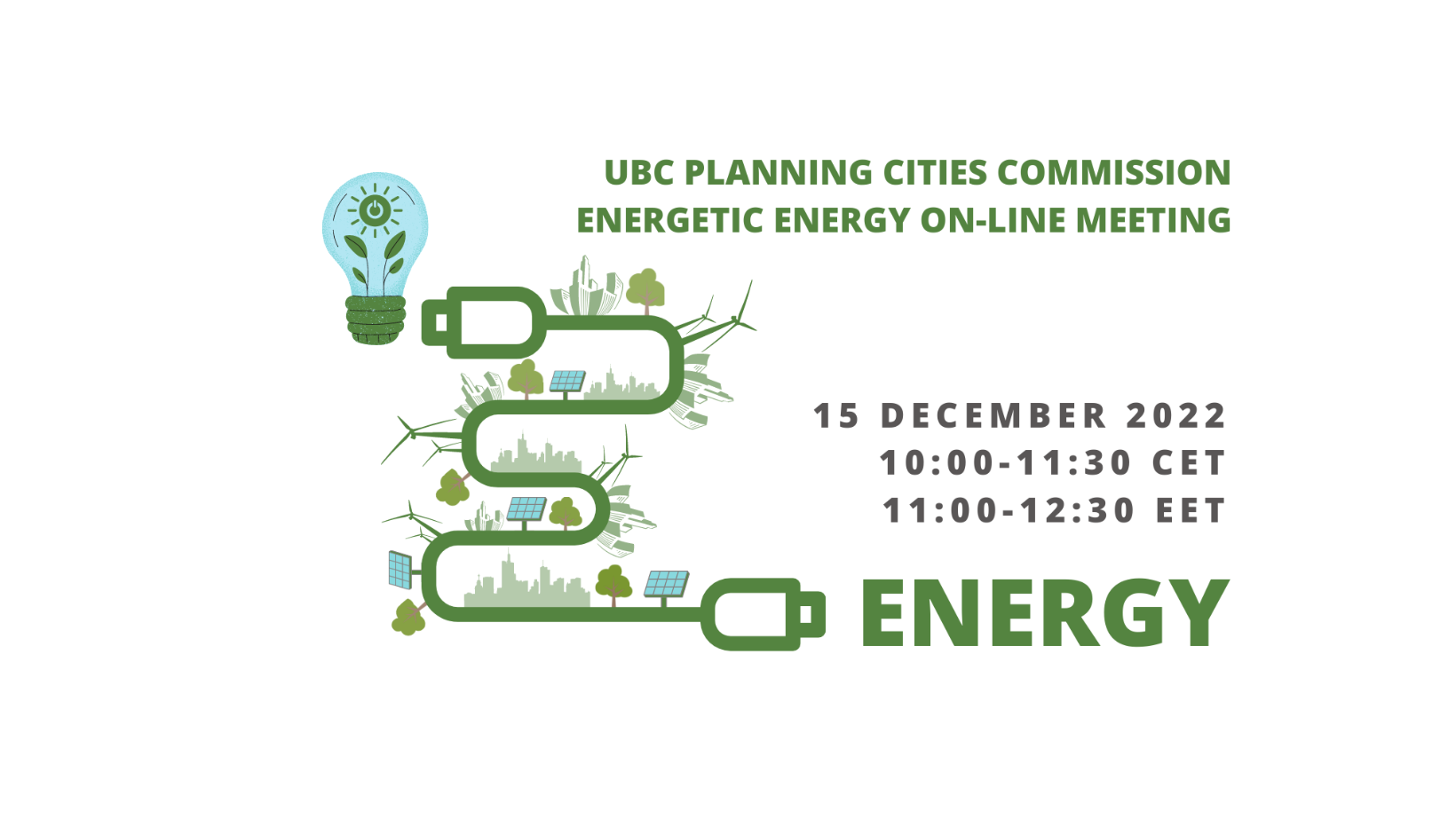 UBC Planning Cities Commission energetic ENERGY on-line meeting | VASAB