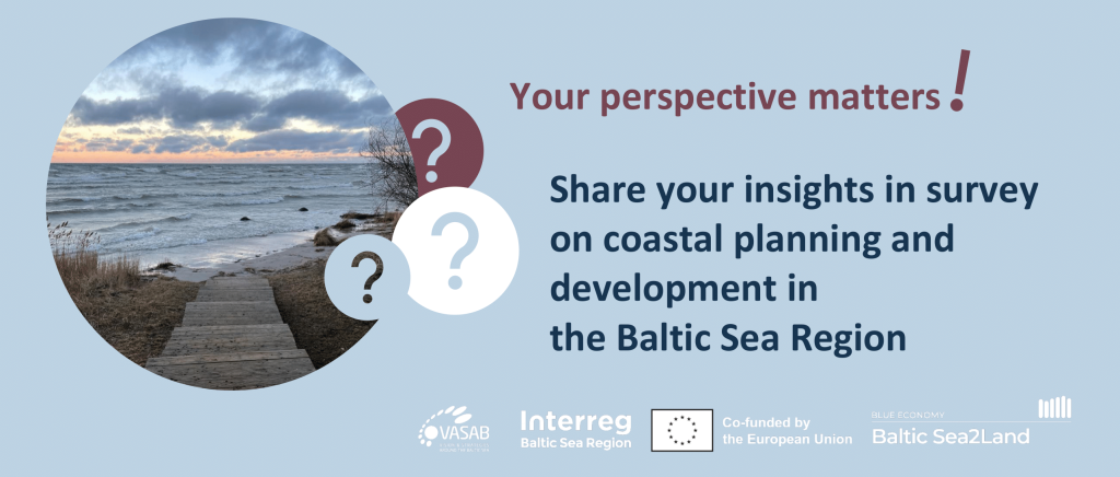 Survey response deadline extended: Share your insights! on coastal planning and development in the Baltic Sea Region