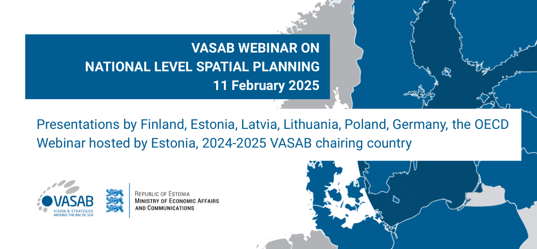 Join VASAB Webinar on National Level Spatial Planning