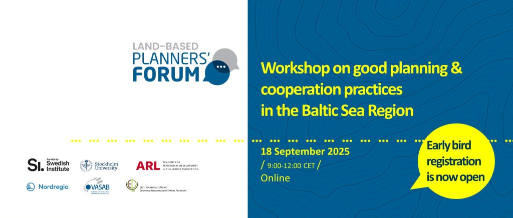 Shaping the Future of Cooperation on Spatial Planning in BSR! Join Land-based Planners’ Forum workshop