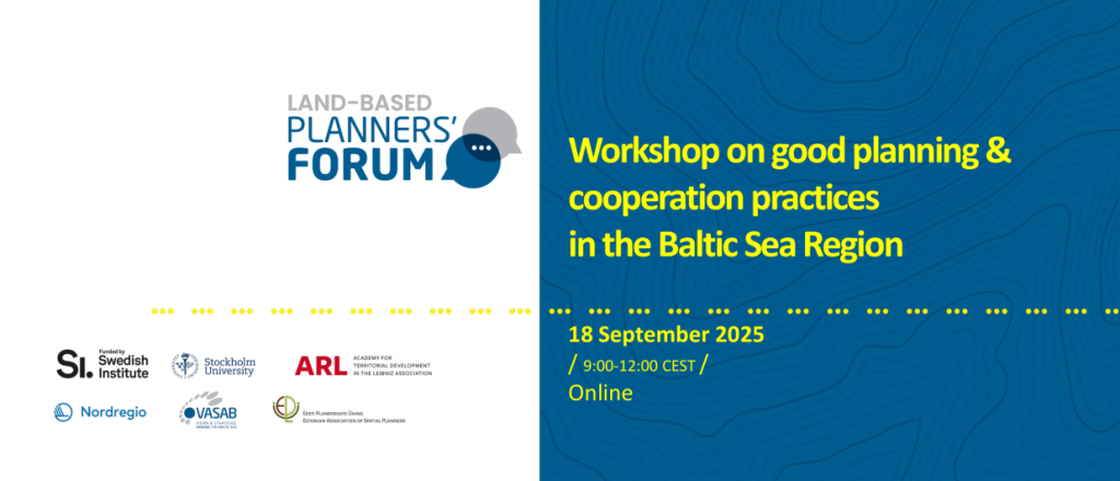 Register for Land-based Planners’ Forum workshop