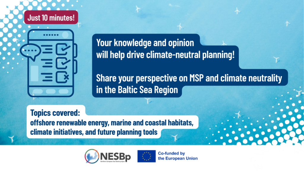 Share Your Perspective on MSP and Climate Neutrality in the Baltic Sea Region